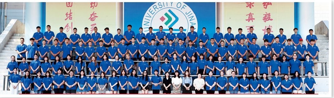 济南大学3+1国际本科2019级学生开学合影